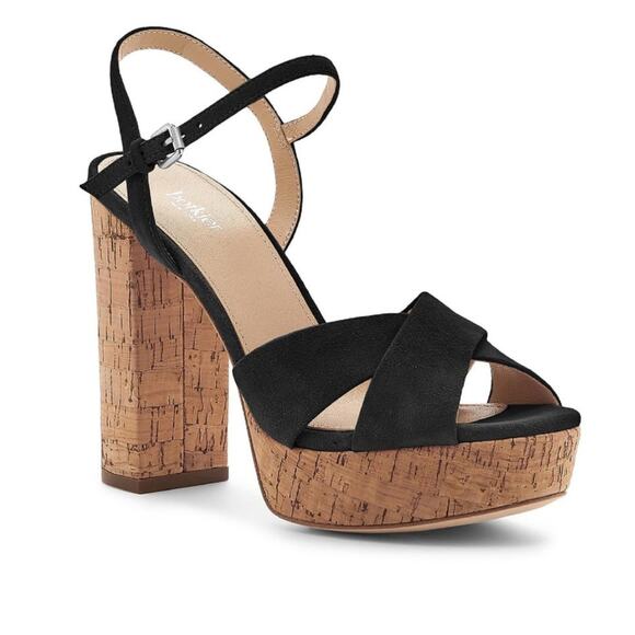 Botkier Plateau Platform Sandal 9 Black NEW - Picture 1 of 11